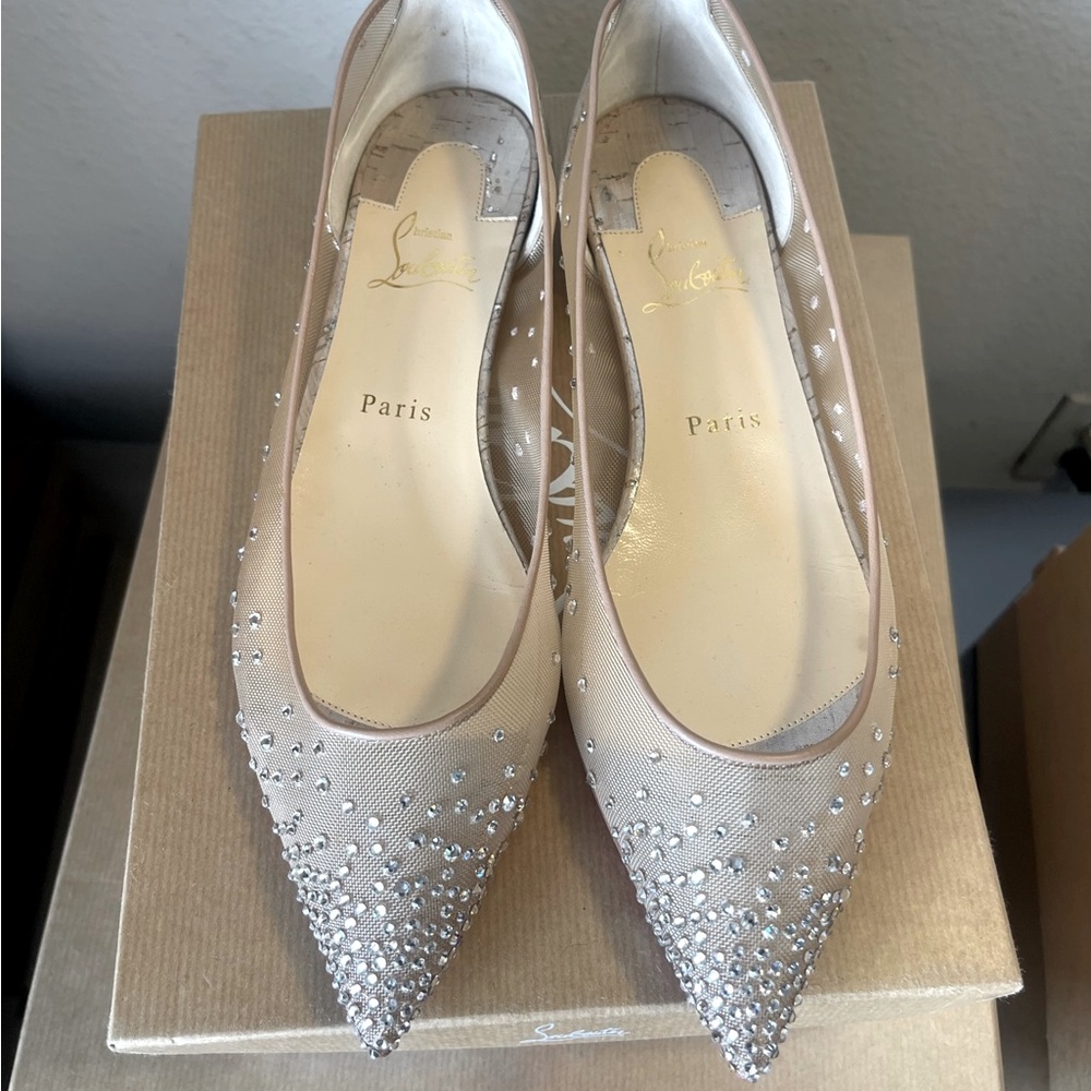 Christian Louboutin Follies Strass flat